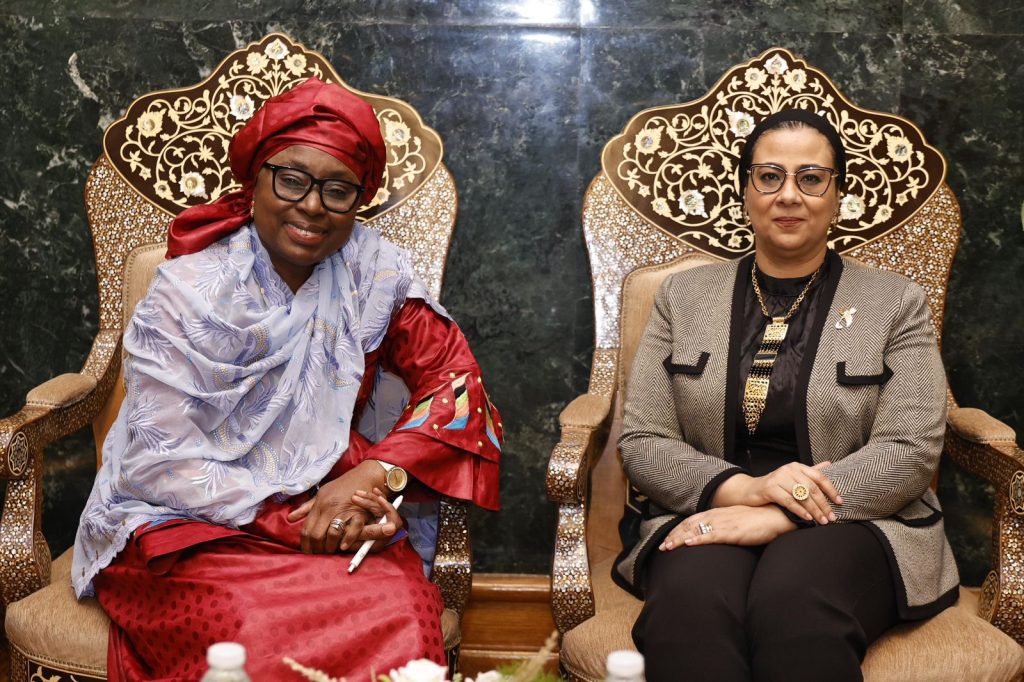 المستشارة أمل عمار تبحث مع وزيرة شؤون المرأة والطفل بجمهورية جامبيا تعزيز التعاون في قضايا تمكين المرأة أخبار المرأة